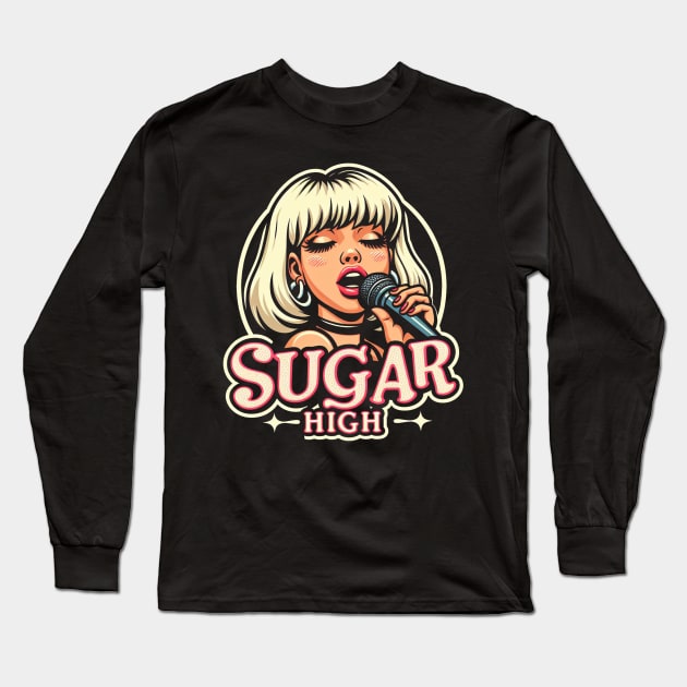 Nostalgic 90s Movie Song Sugar High Tee Long Sleeve T-Shirt by TeeTrendz